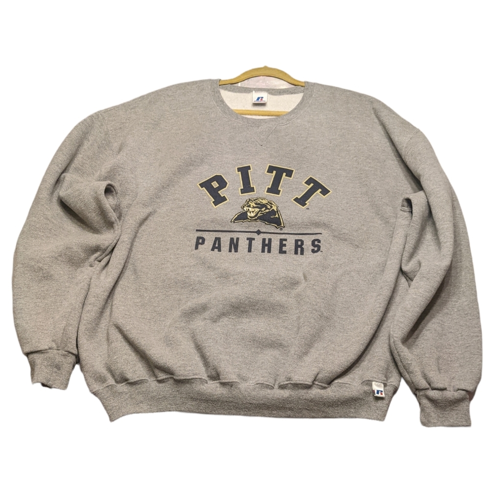 Pitt Panthers vintage crew neck sweatshirt XXL EUC by Russell Athletic
